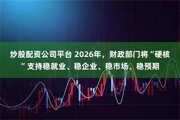 炒股配资公司平台 2026年，财政部门将“硬核”支持稳就业、稳企业、稳市场、稳预期